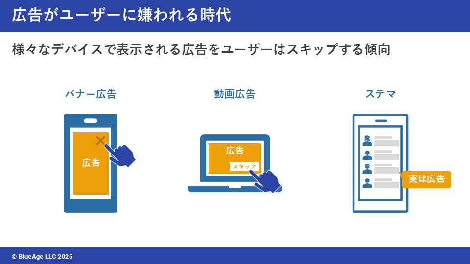 広告がユーザーに嫌われる時代